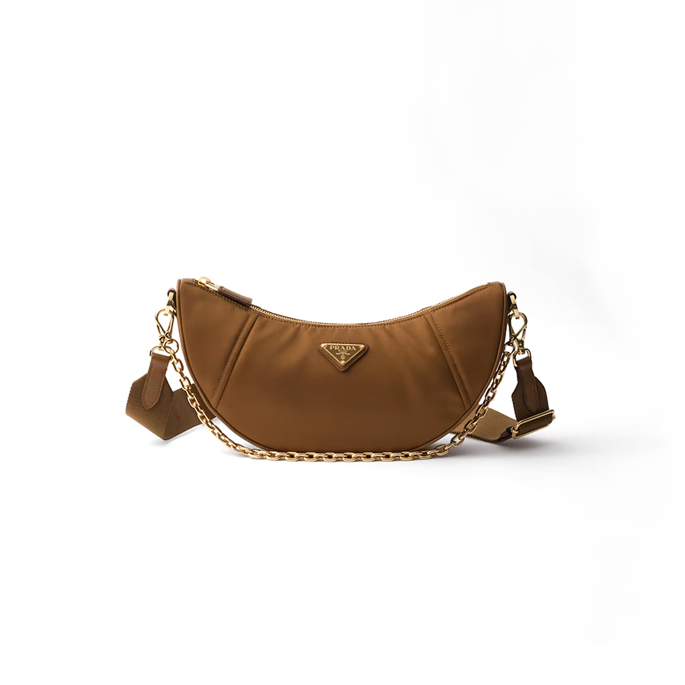 PRADA DEMI-LUNE RE-NYLON SHOULDER BAG 1BH222 (30*13.5*6cm) PRADA DEMI-LUNE RE-NYLON SHOULDER BAG 1BH222 (30*13.5*6cm)